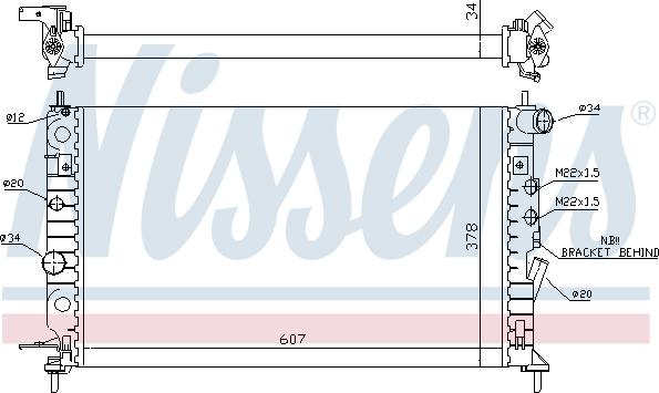 Nissens 694617 - Радиатор, охлаждение двигателя autosila-amz.com