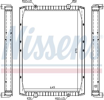 Nissens 63845A - Радиатор, охлаждение двигателя autosila-amz.com