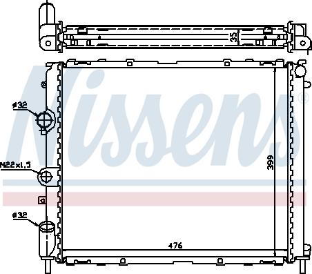 Nissens 696733 - Радиатор, охлаждение двигателя autosila-amz.com