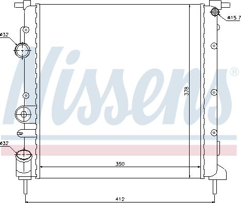 Nissens 698214 - Радиатор, охлаждение двигателя autosila-amz.com