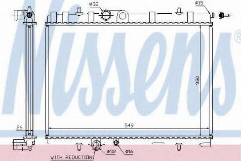 Nissens 63744 - Радиатор, охлаждение двигателя autosila-amz.com