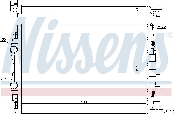 Nissens 699990 - Радиатор, охлаждение двигателя autosila-amz.com