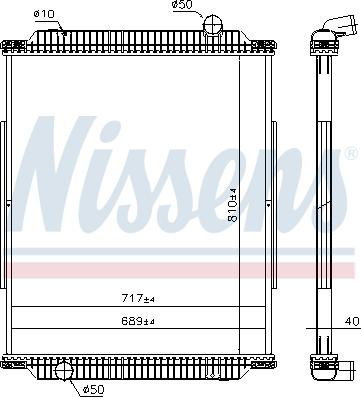 Nissens 637890 - Радиатор, охлаждение двигателя autosila-amz.com