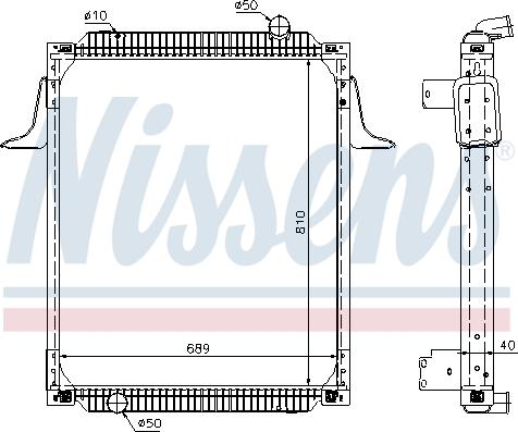 Nissens 63789A - Радиатор, охлаждение двигателя autosila-amz.com