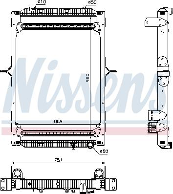 Nissens 63785 - Радиатор, охлаждение двигателя autosila-amz.com