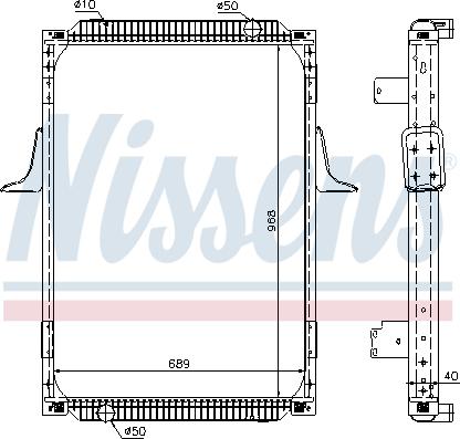 Nissens 63787A - Радиатор, охлаждение двигателя autosila-amz.com