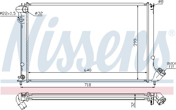 Nissens 692963 - Радиатор, охлаждение двигателя autosila-amz.com