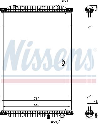 Nissens 637780 - Радиатор, охлаждение двигателя autosila-amz.com