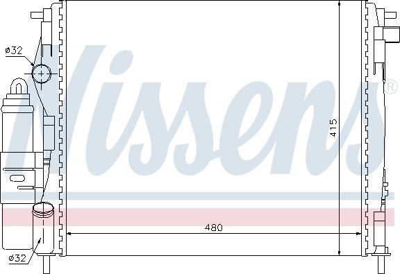 Nissens 63773 - Модуль охлаждения autosila-amz.com