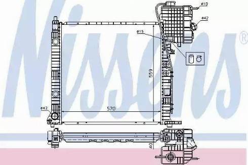 Nissens 62559 - Радиатор, охлаждение двигателя autosila-amz.com