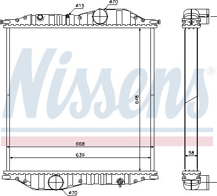 Nissens 625502 - Р Р Р РёР С Р С Р Р РёР Р С Р Р С (bez ramy) MERCEDES ECONIC OM906.924-OM906.952 01.98- autosila-amz.com