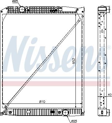 Nissens 62649A - Радиатор, охлаждение двигателя autosila-amz.com