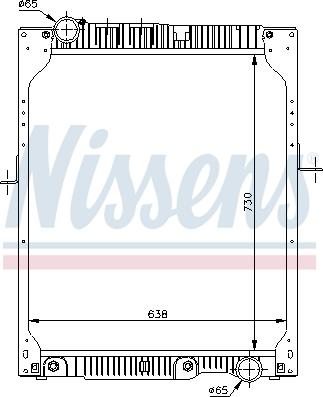 Nissens 62643A - Радиатор, охлаждение двигателя autosila-amz.com