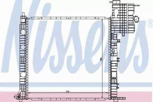 Nissens 62678 - Радиатор, охлаждение двигателя autosila-amz.com