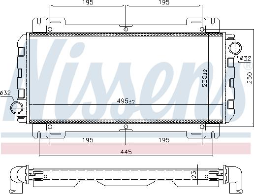 Nissens 691638 - Радиатор, охлаждение двигателя autosila-amz.com