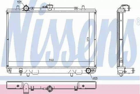 Nissens 628978 - Радиатор, охлаждение двигателя autosila-amz.com