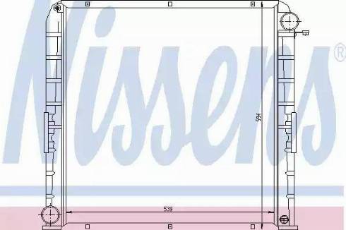 Nissens 62346 - Радиатор, охлаждение двигателя autosila-amz.com