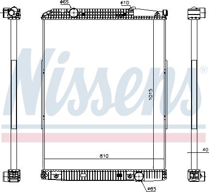 Nissens 627910 - Радиатор, охлаждение двигателя autosila-amz.com