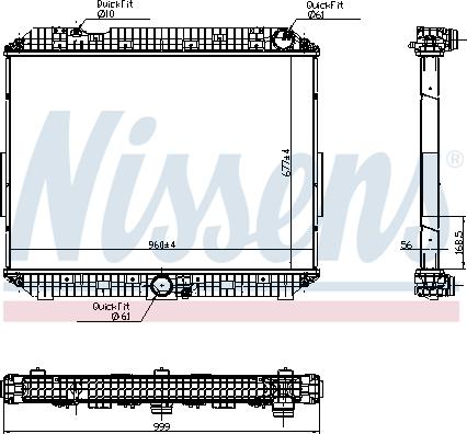 Nissens 6270030 - Радиатор, охлаждение двигателя autosila-amz.com