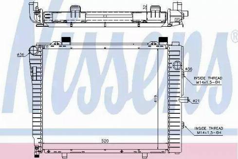 Nissens 62712 - Радиатор, охлаждение двигателя autosila-amz.com