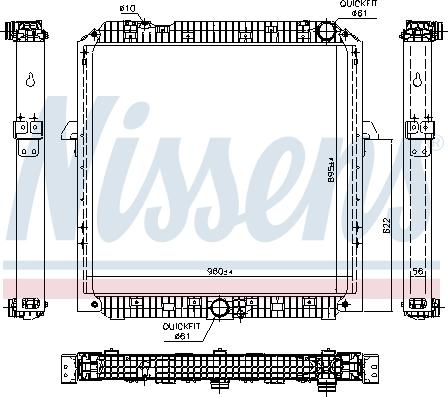 Nissens 67191 - Радиатор, охлаждение двигателя autosila-amz.com