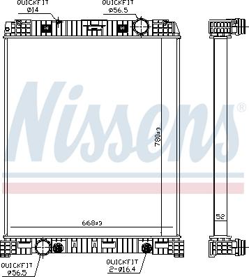 Nissens 67179 - Радиатор, охлаждение двигателя autosila-amz.com