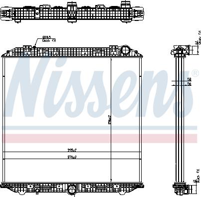 Nissens 671750 - Радиатор, охлаждение двигателя autosila-amz.com