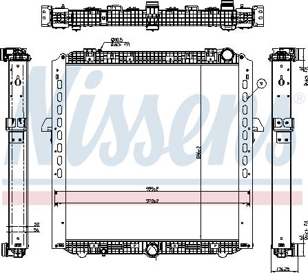 Nissens 67175 - Радиатор, охлаждение двигателя autosila-amz.com