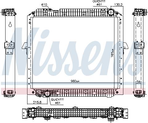 Nissens 67178 - Радиатор, охлаждение двигателя autosila-amz.com