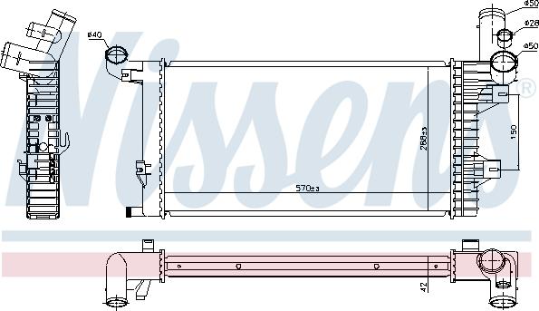 Nissens 67172 - Радиатор, охлаждение двигателя autosila-amz.com