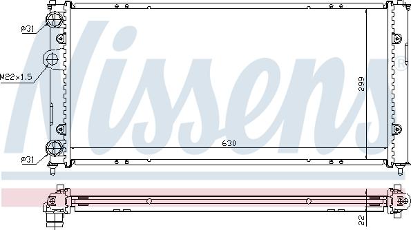 Nissens 692964 - Радиатор, охлаждение двигателя autosila-amz.com