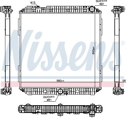 Nissens 672930 - Радиатор, охлаждение двигателя autosila-amz.com