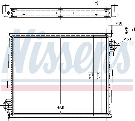 Nissens 67288 - Радиатор, охлаждение двигателя autosila-amz.com