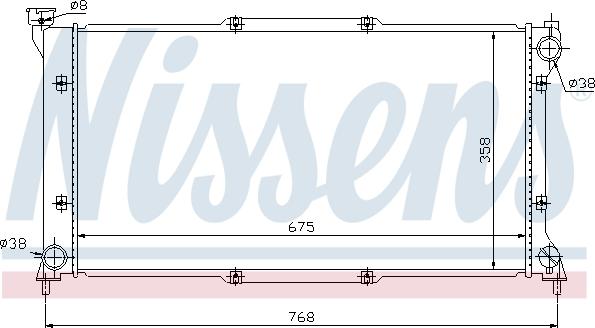 Nissens 67701 - Радиатор, охлаждение двигателя autosila-amz.com