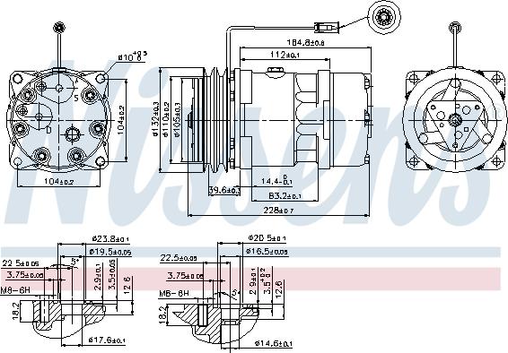 Nissens 89439 - Компрессор кондиционера autosila-amz.com