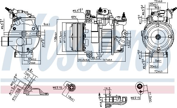 Nissens 890250 - Kompresor,klimatyzacja autosila-amz.com