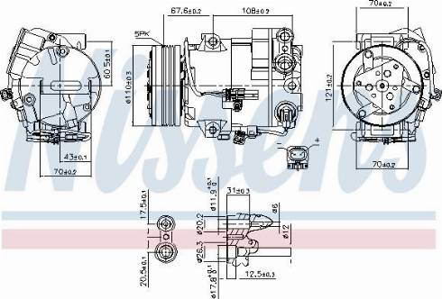 Nissens 890268 - Компрессор кондиционера autosila-amz.com