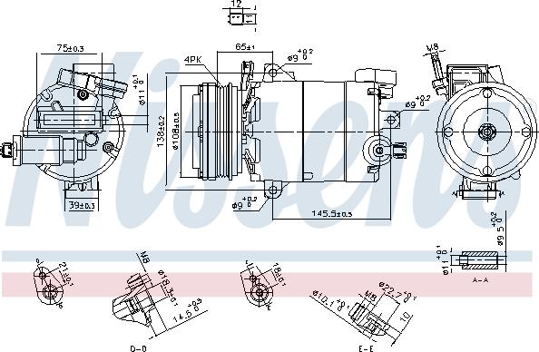 Nissens 890794 - Компрессор кондиционера autosila-amz.com