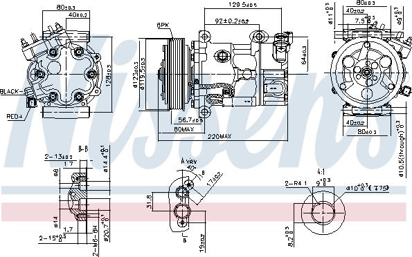 Nissens 890743 - Компрессор кондиционера CITROEN C4    04- autosila-amz.com