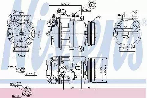 Nissens 89198 - Компрессор кондиционера autosila-amz.com