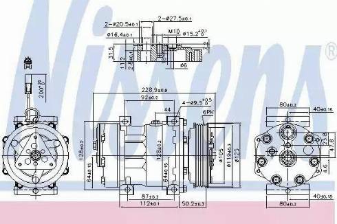 Nissens 89150 - Компрессор кондиционера autosila-amz.com