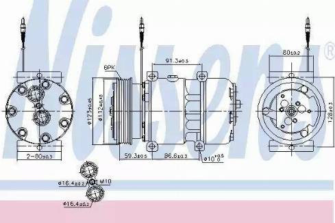 Nissens 89168 - Компрессор кондиционера autosila-amz.com