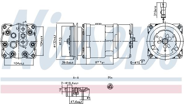 Nissens 891098 - Компрессор кондиционера autosila-amz.com