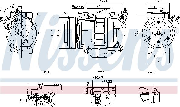 Nissens 891016 - Компрессор кондиционера autosila-amz.com