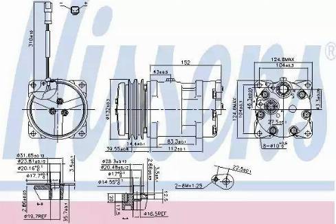 Nissens 89819 - Компрессор кондиционера autosila-amz.com