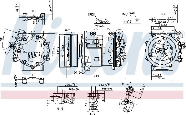 Nissens 89362 - Компрессор кондиционера RENAULT LATITUDE (11-) 2.0 i 16V autosila-amz.com