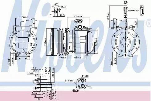 Nissens 89747 - Компрессор кондиционера autosila-amz.com