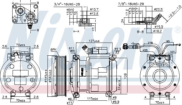 Nissens 89752 - Компрессор кондиционера autosila-amz.com