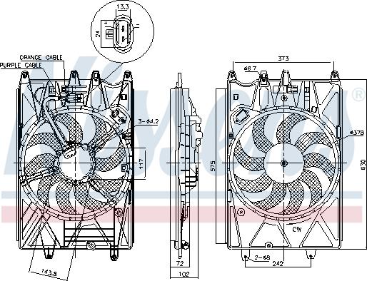 Nissens 85937 - Вентилятор, охлаждение двигателя autosila-amz.com
