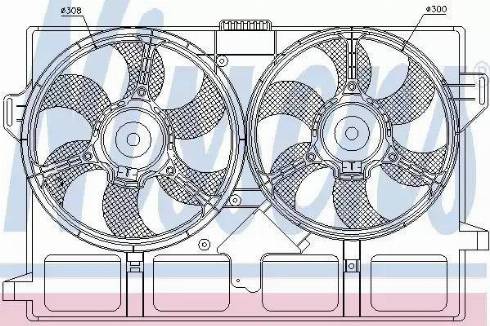 Nissens 85440 - Вентилятор, охлаждение двигателя autosila-amz.com